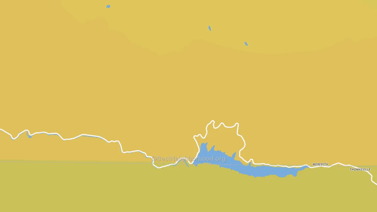 Map of the best neighborhoods in the Ruedi area, with better matches in green and worse matches in red