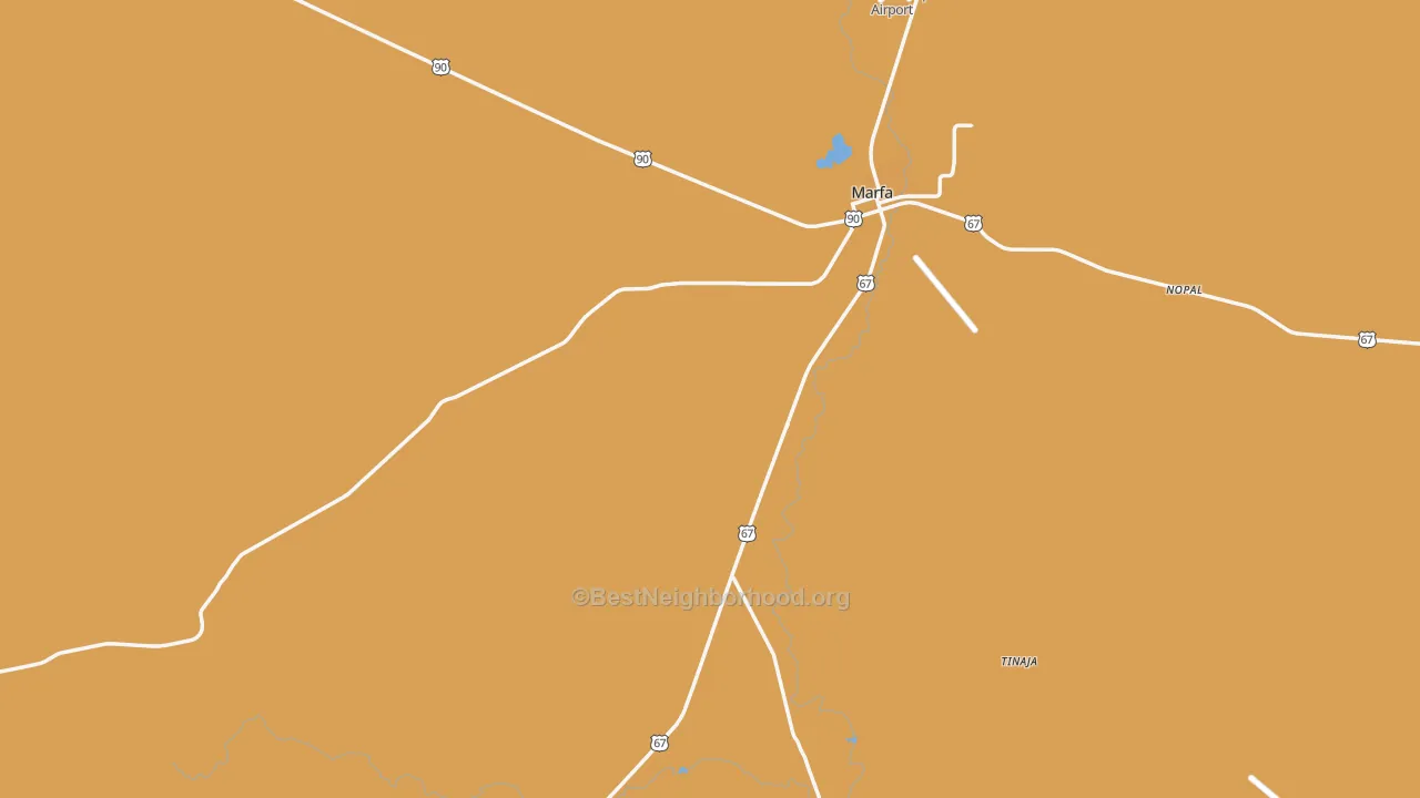 Map of the best neighborhoods in the Ruidosa area, with better matches in green and worse matches in red