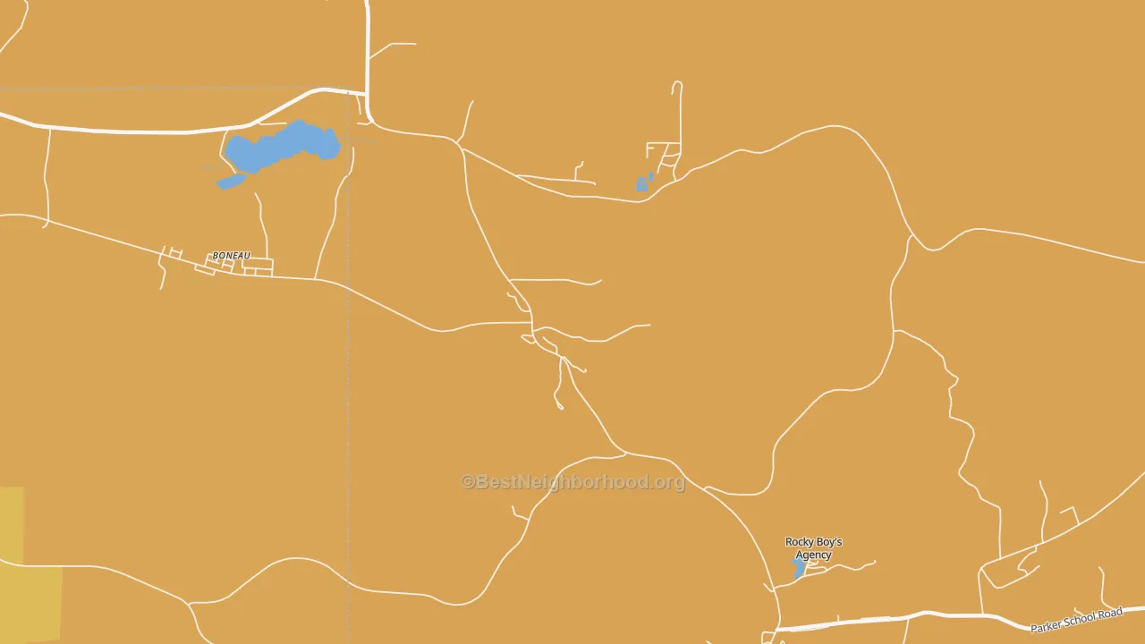 Map of the best neighborhoods in the Sangrey area, with better matches in green and worse matches in red