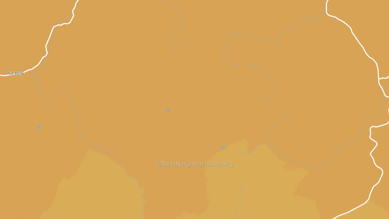 Map of the best neighborhoods in the Sappho area, with better matches in green and worse matches in red