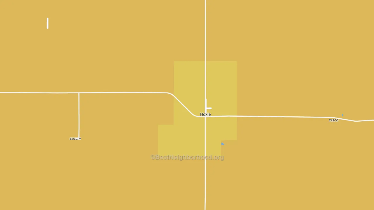 Map of the best neighborhoods in the Sheridan County area, with better matches in green and worse matches in red