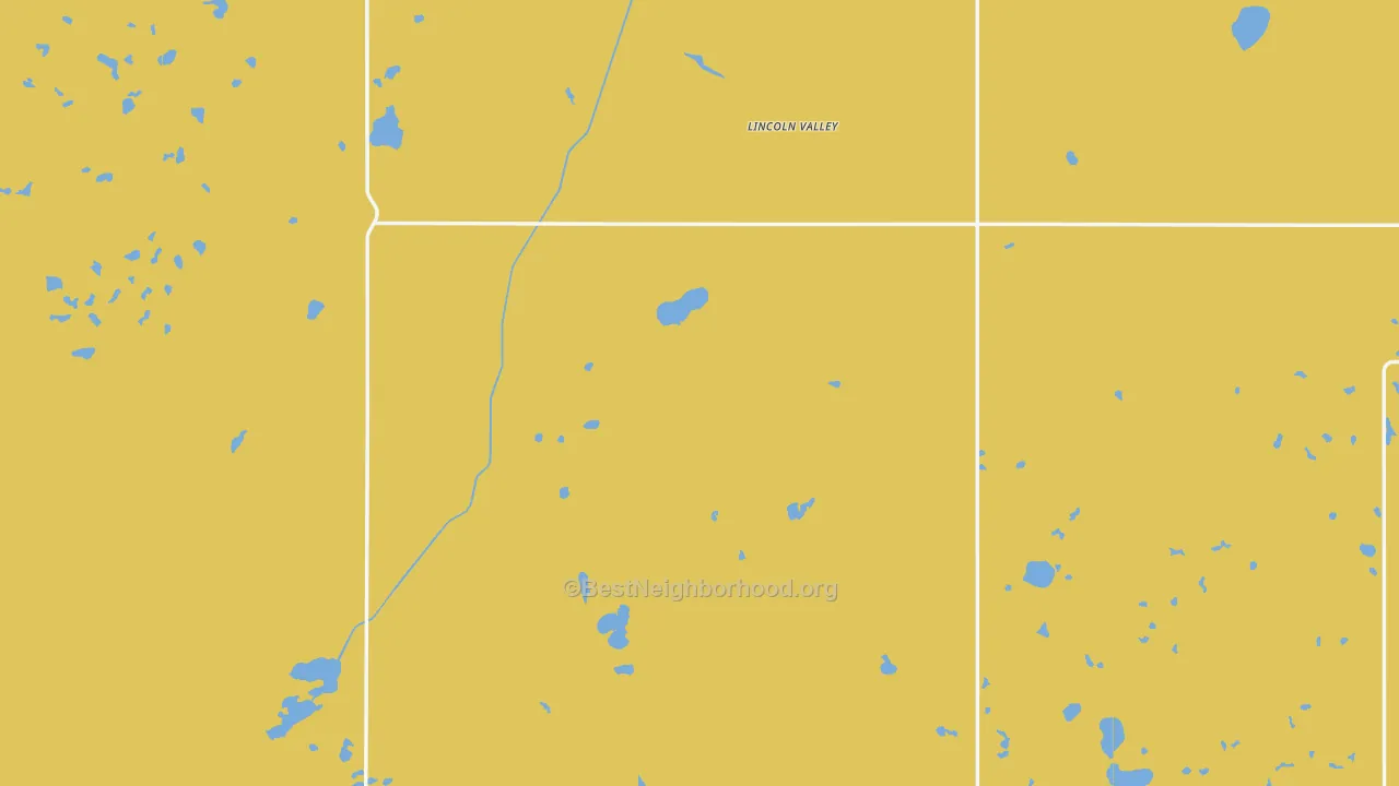Map of the best neighborhoods in the Sheridan County area, with better matches in green and worse matches in red