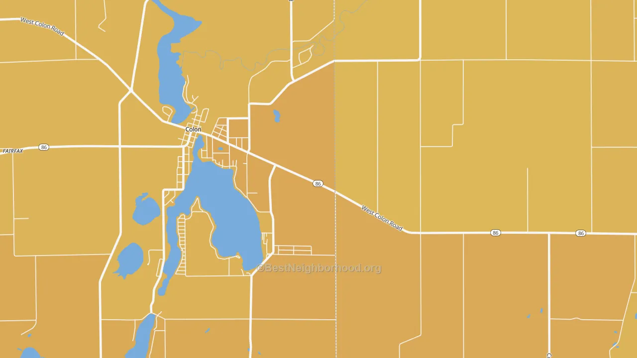 Map of the best neighborhoods in the Shorecrest area, with better matches in green and worse matches in red