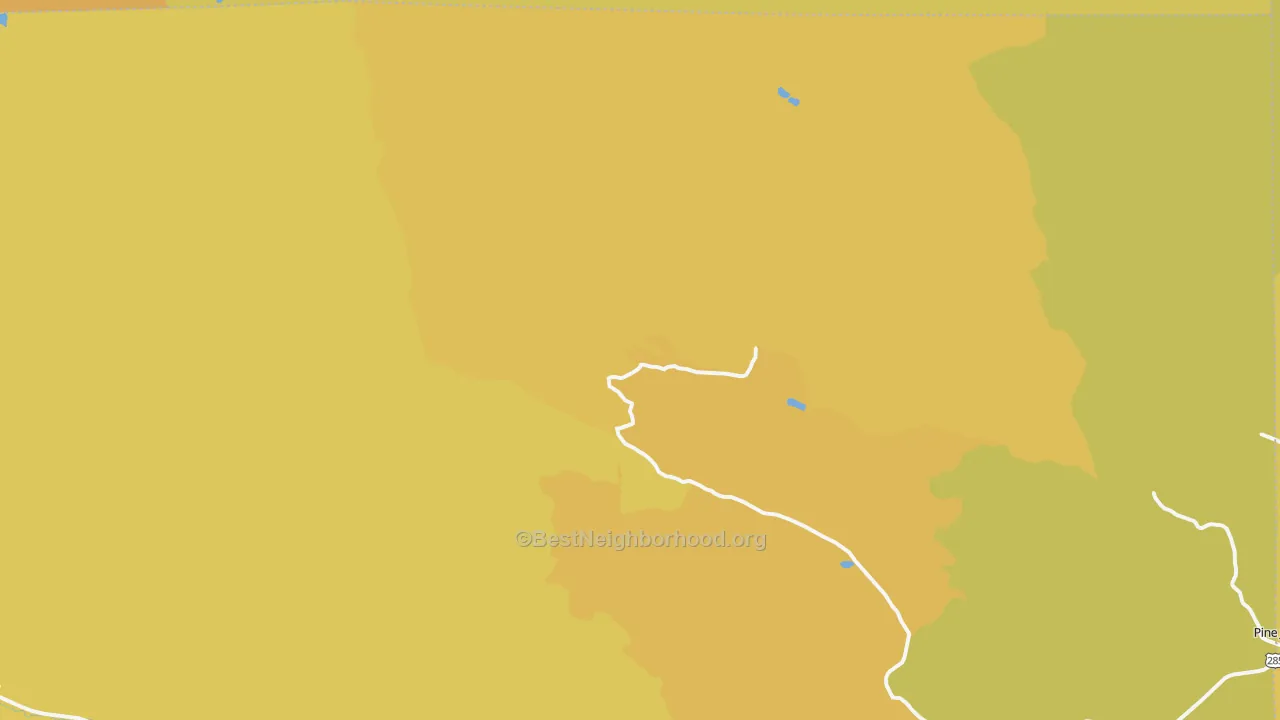 Map of the best neighborhoods in the Singleton area, with better matches in green and worse matches in red