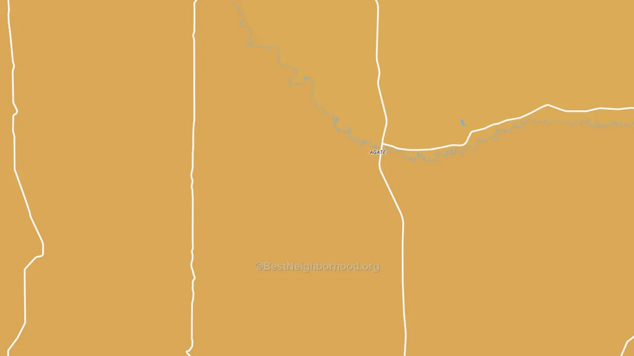 Map of the best neighborhoods in the Sioux County area, with better matches in green and worse matches in red