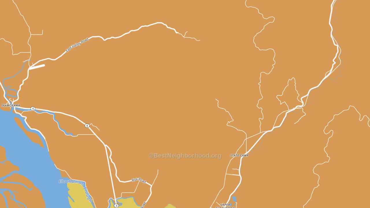 Map of the best neighborhoods in the Sleepy Hollow area, with better matches in green and worse matches in red