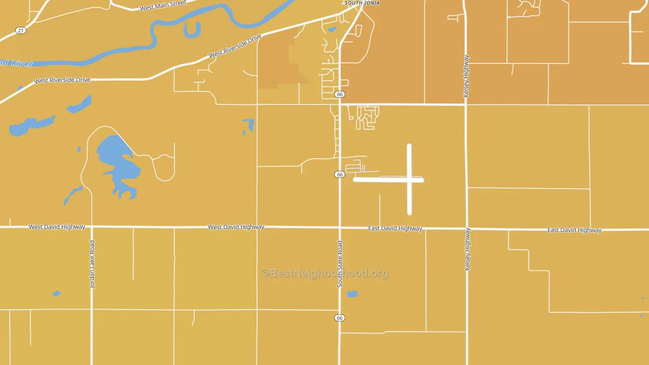Map of the best neighborhoods in the Smyrna area, with better matches in green and worse matches in red