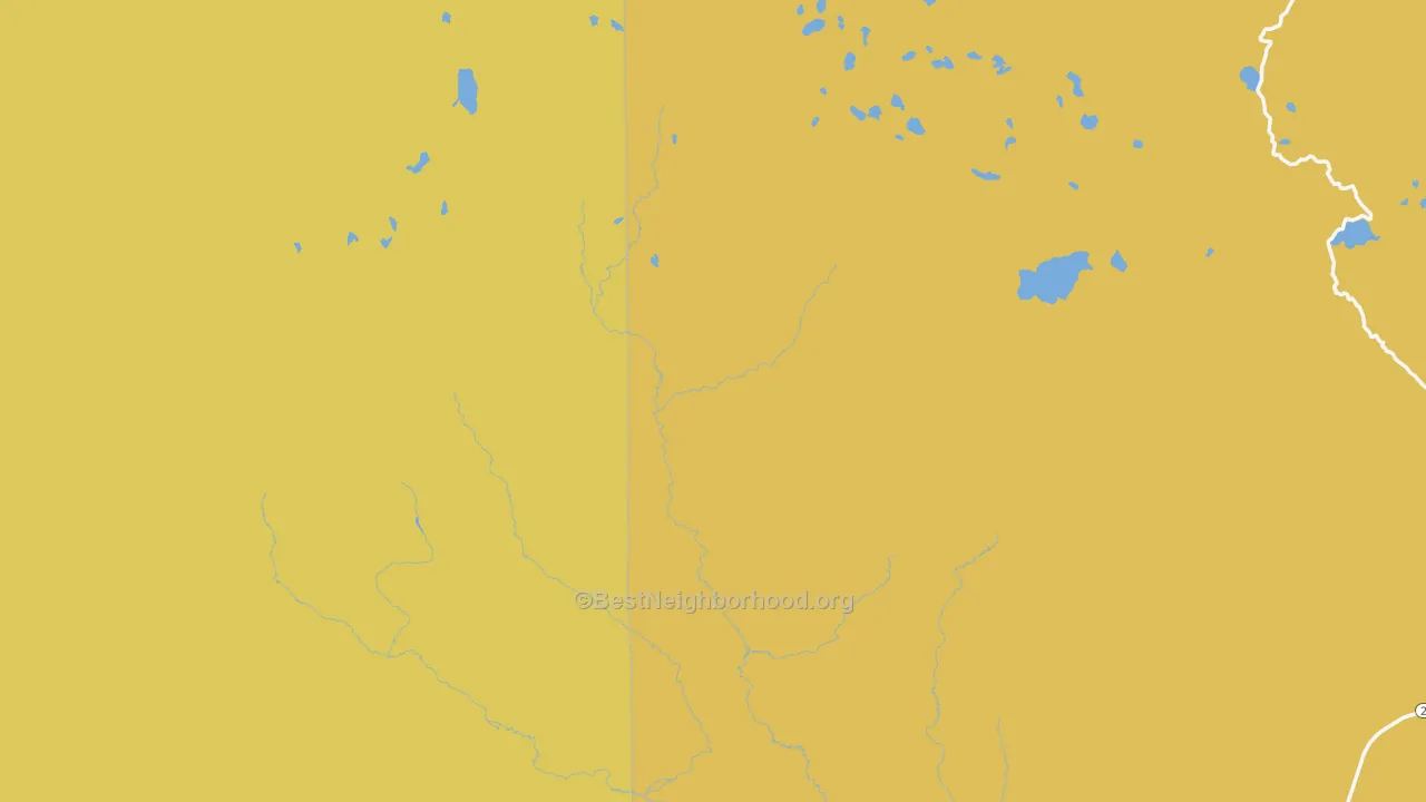 Map of the best neighborhoods in the South Pass City area, with better matches in green and worse matches in red