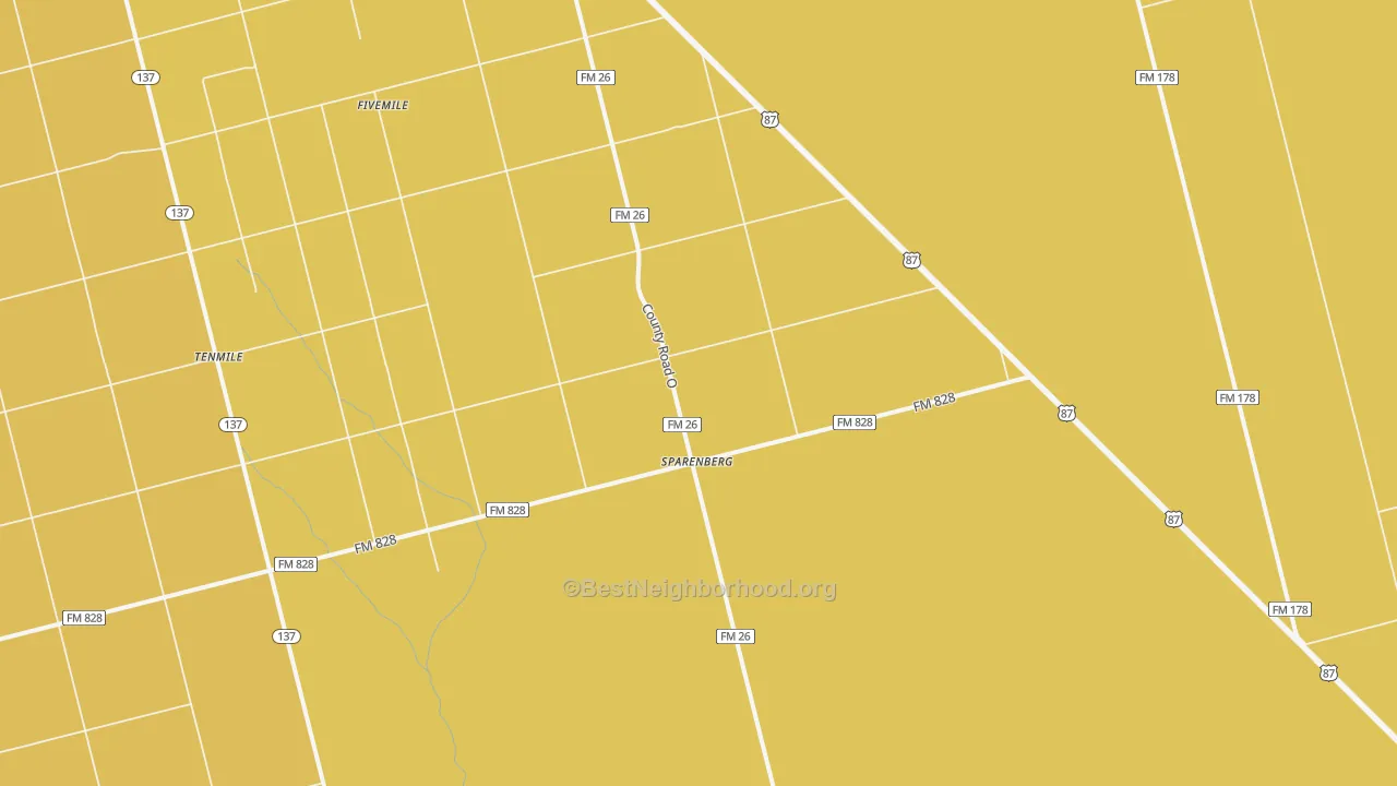 Map of the best neighborhoods in the Sparenberg area, with better matches in green and worse matches in red