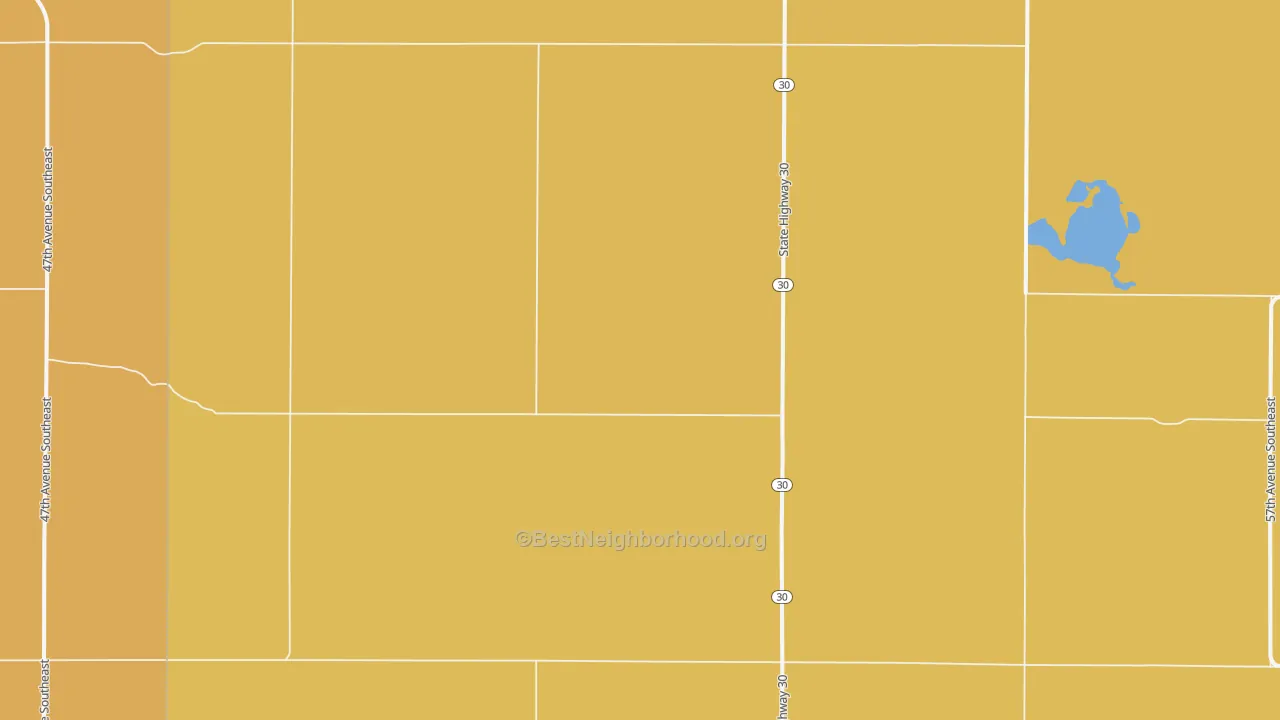 Map of the best neighborhoods in the St. Paul area, with better matches in green and worse matches in red