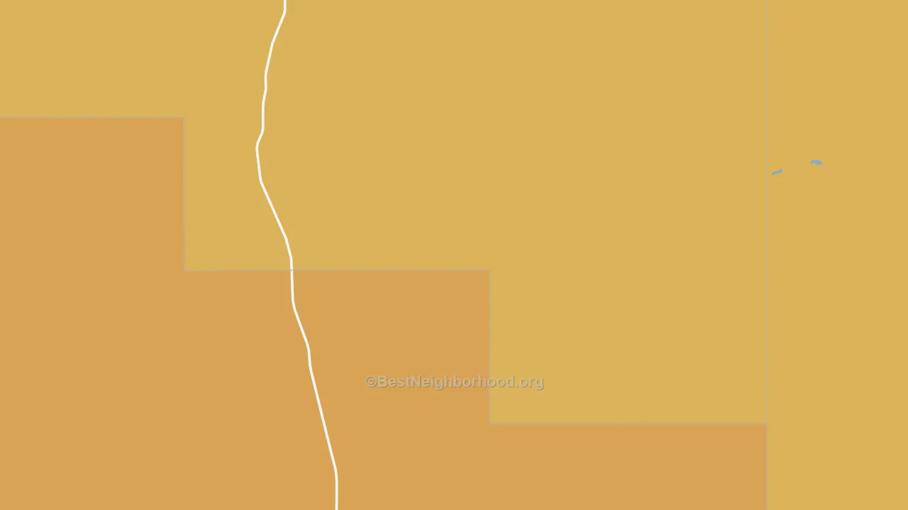 Map of the best neighborhoods in the Sumatra area, with better matches in green and worse matches in red