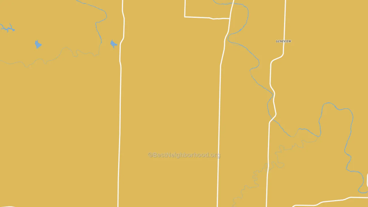 Map of the best neighborhoods in the Swenson area, with better matches in green and worse matches in red
