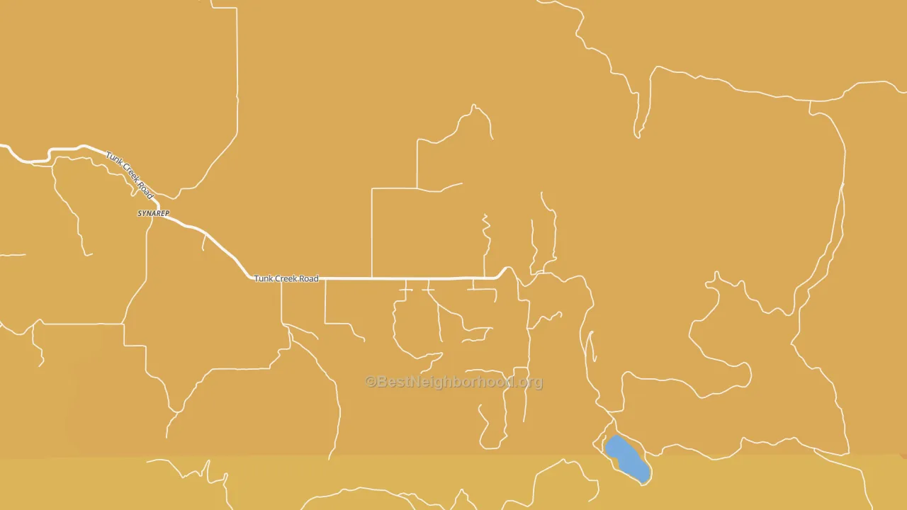 Map of the best neighborhoods in the Synarep area, with better matches in green and worse matches in red