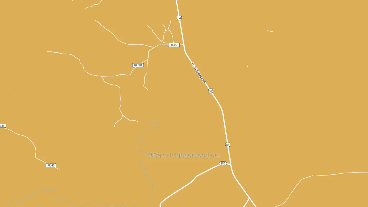Map of the best neighborhoods in the Tecolotito area, with better matches in green and worse matches in red
