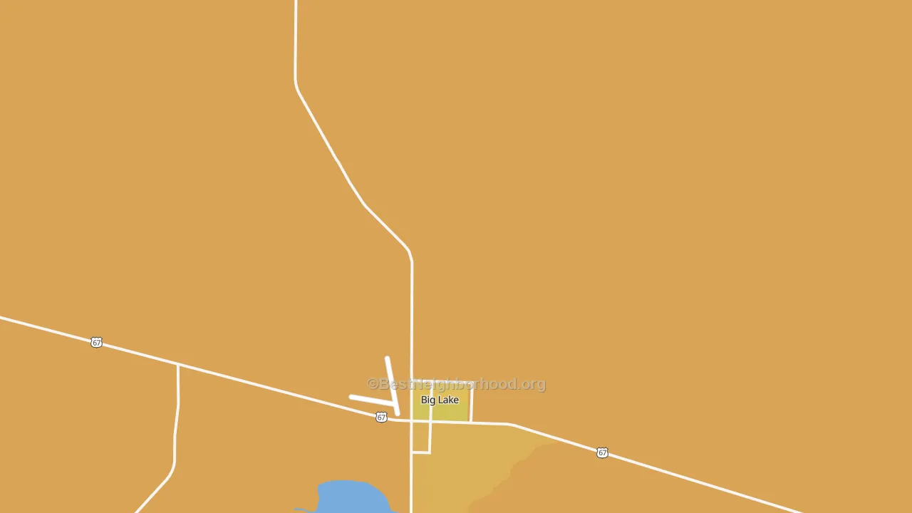 Map of the best neighborhoods in the Texon area, with better matches in green and worse matches in red