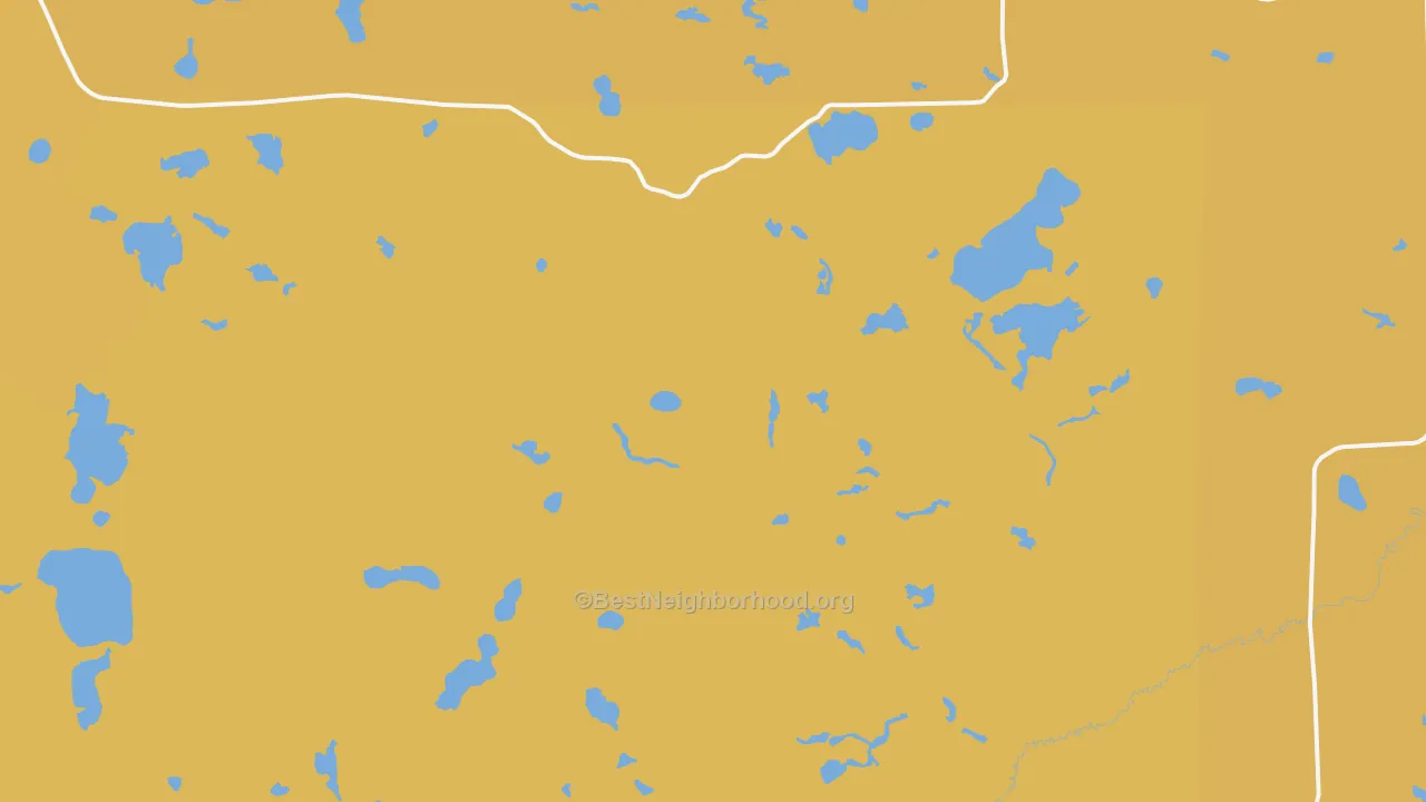 Map of the best neighborhoods in the Togo area, with better matches in green and worse matches in red