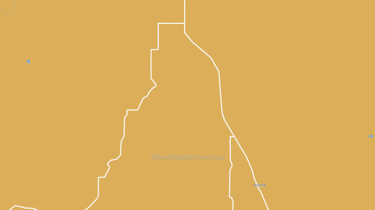 Map of the best neighborhoods in the Toonerville area, with better matches in green and worse matches in red