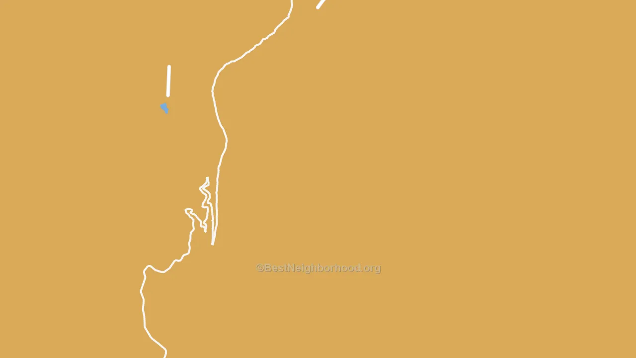 Map of the best neighborhoods in the Troy area, with better matches in green and worse matches in red
