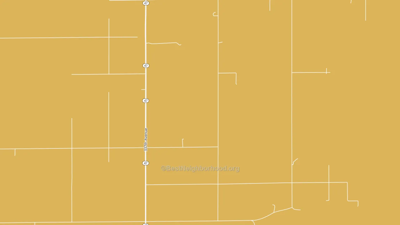 Map of the best neighborhoods in the Van Order area, with better matches in green and worse matches in red