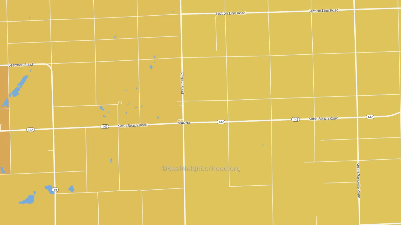 Map of the best neighborhoods in the Verona area, with better matches in green and worse matches in red