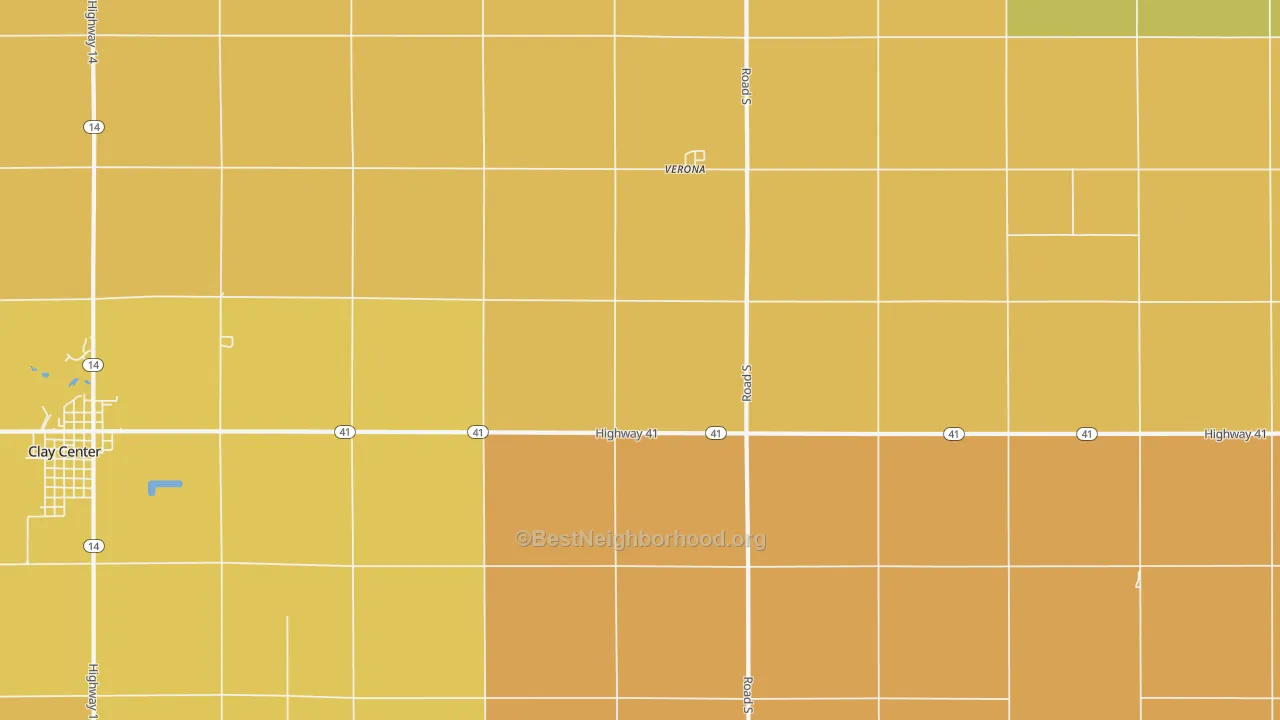 Map of the best neighborhoods in the Verona area, with better matches in green and worse matches in red
