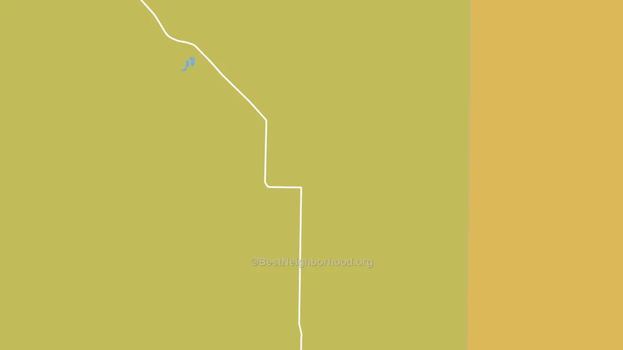 Map of the best neighborhoods in the Vick area, with better matches in green and worse matches in red