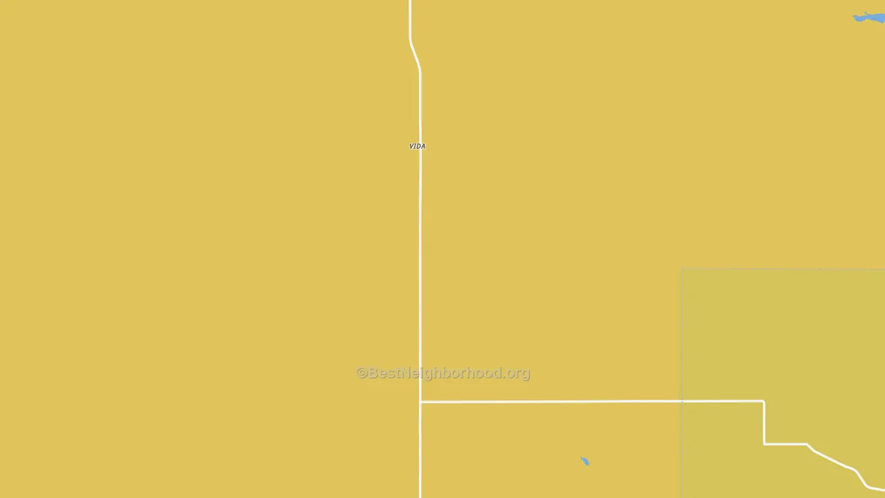 Map of the best neighborhoods in the Vida area, with better matches in green and worse matches in red