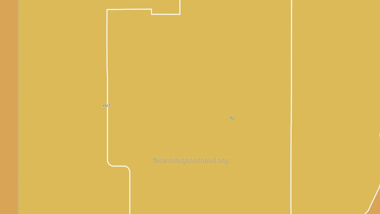 Map of the best neighborhoods in the Volt area, with better matches in green and worse matches in red