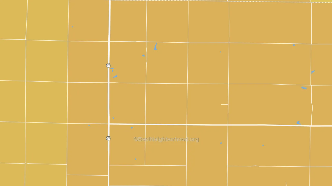 Map of the best neighborhoods in the Walnut Grove area, with better matches in green and worse matches in red