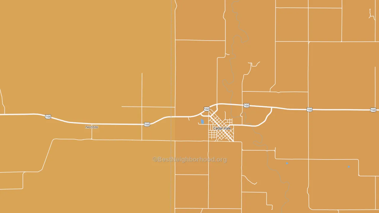 Map of the best neighborhoods in the Wauneta area, with better matches in green and worse matches in red