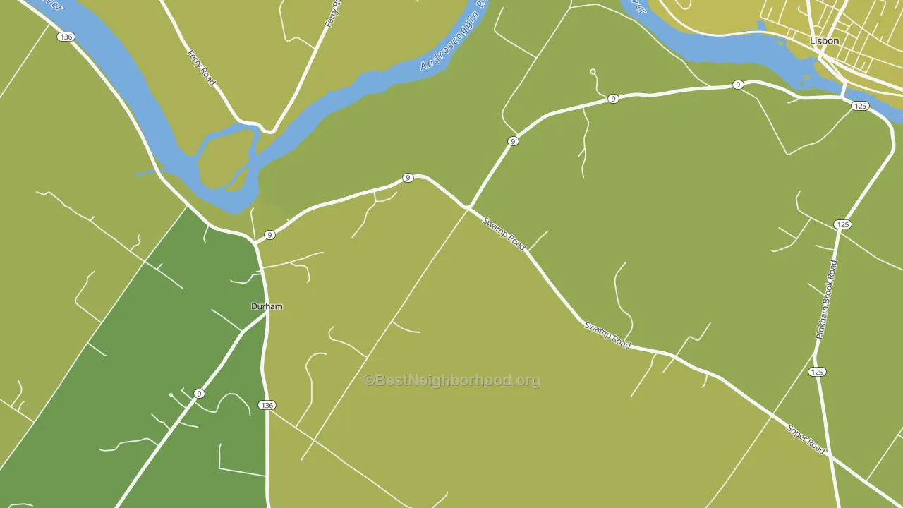 Map of the best neighborhoods in the Webster Corner area, with better matches in green and worse matches in red