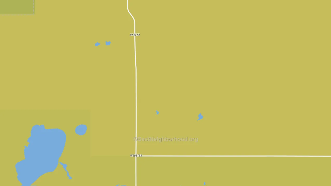 Map of the best neighborhoods in the Webster area, with better matches in green and worse matches in red