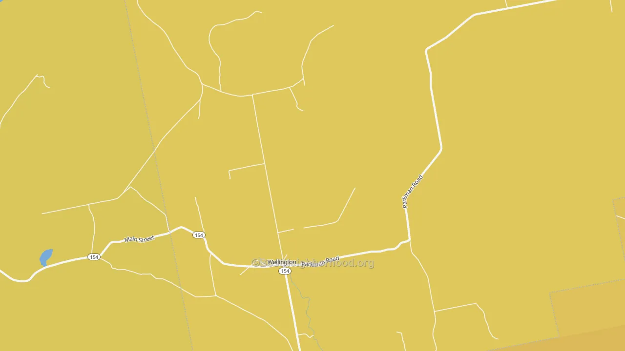 Map of the best neighborhoods in the Wellington area, with better matches in green and worse matches in red