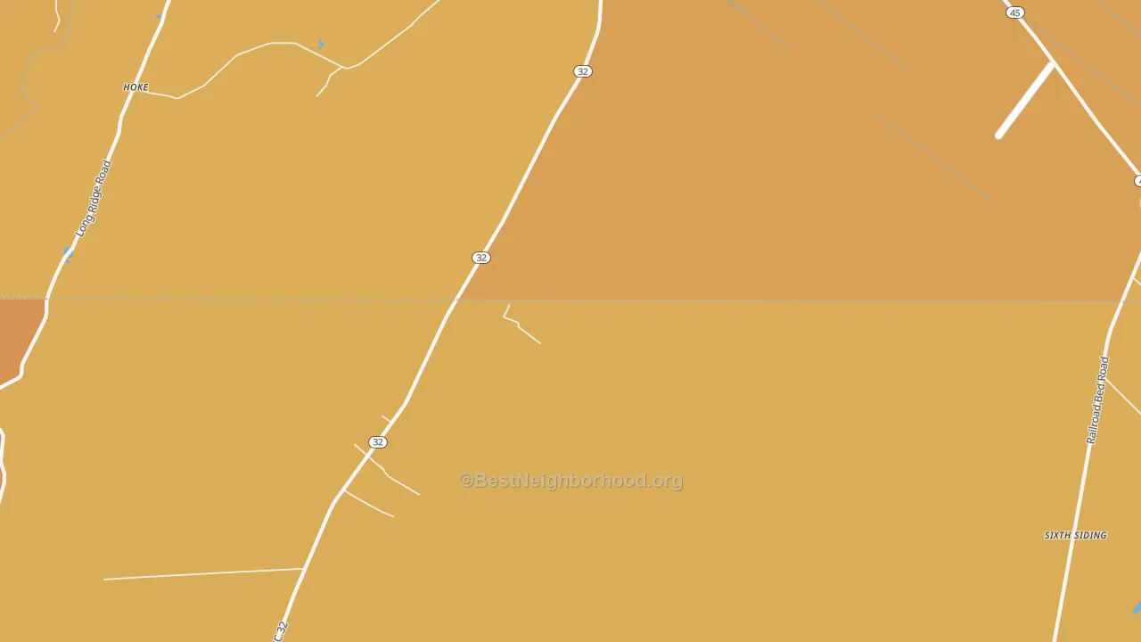 Map of the best neighborhoods in the Wenona area, with better matches in green and worse matches in red