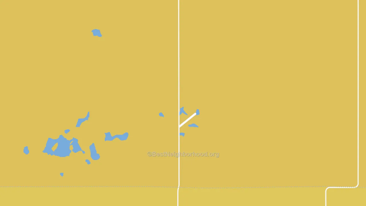 Map of the best neighborhoods in the West Ontario area, with better matches in green and worse matches in red
