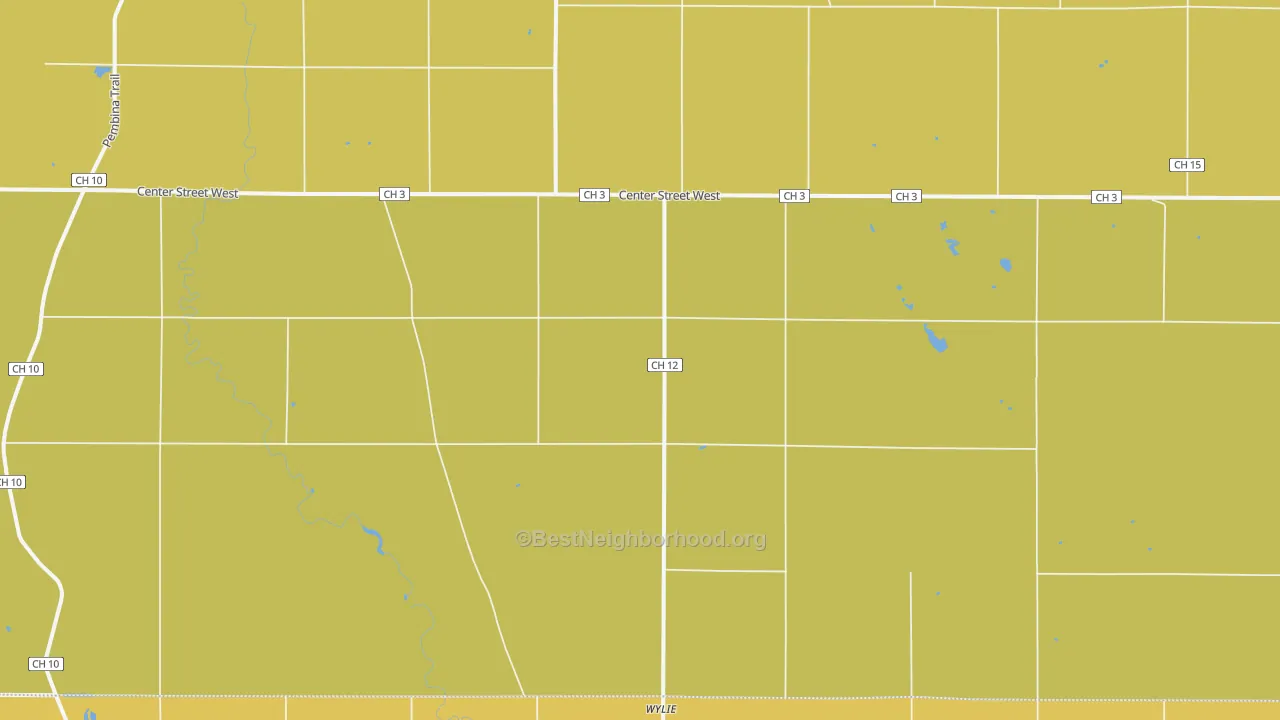 Map of the best neighborhoods in the Wylie area, with better matches in green and worse matches in red