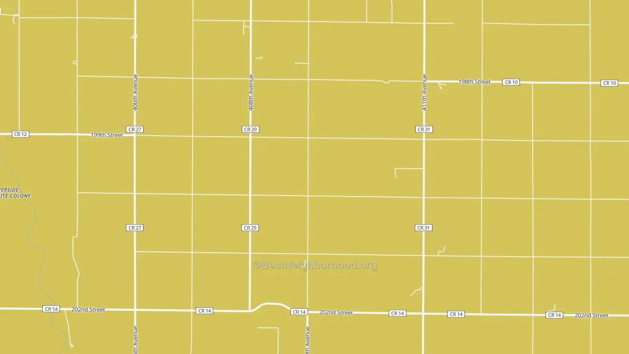 Map of the best neighborhoods in the Yale area, with better matches in green and worse matches in red