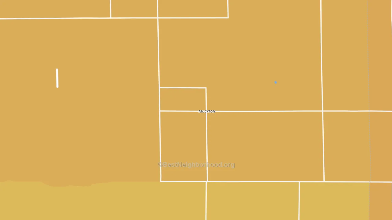 Map of the best neighborhoods in the Yoder area, with better matches in green and worse matches in red