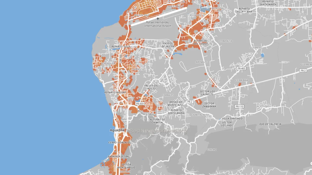 Bike Grade map of 00603, PR