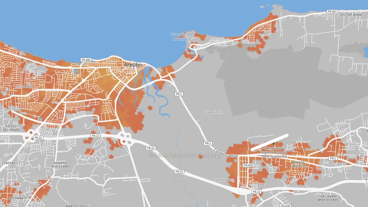 Bike Grade map of 00614, PR
