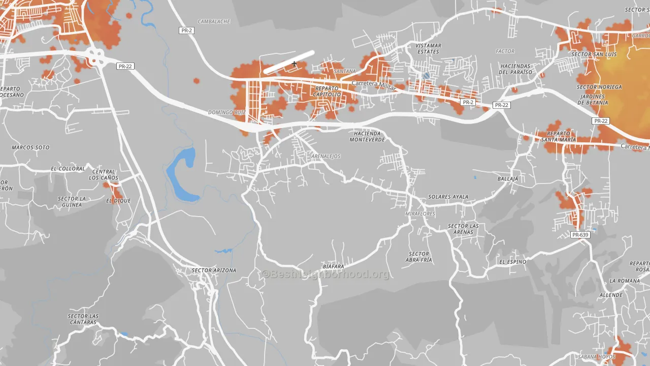Bike Grade map of 00616, PR