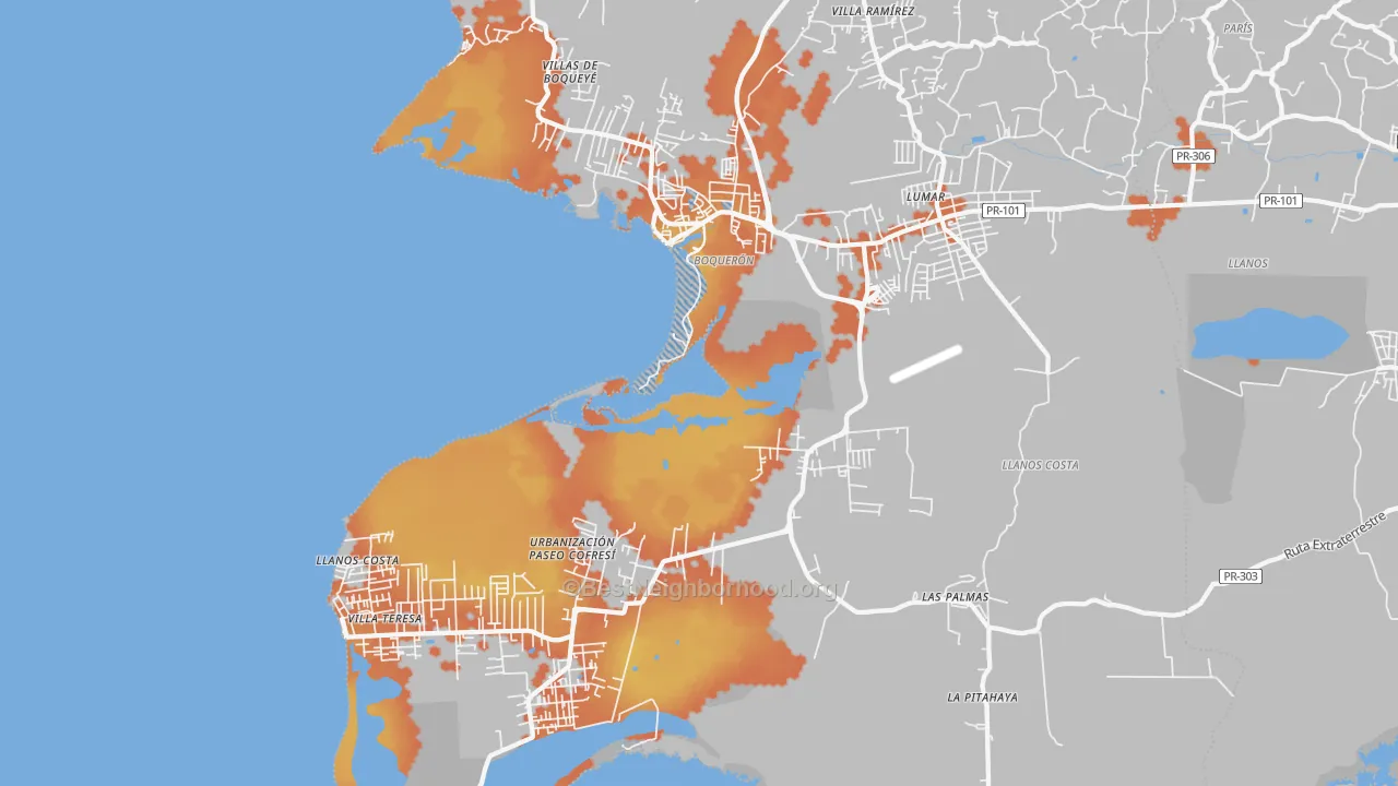 Bike Grade map of 00622, PR