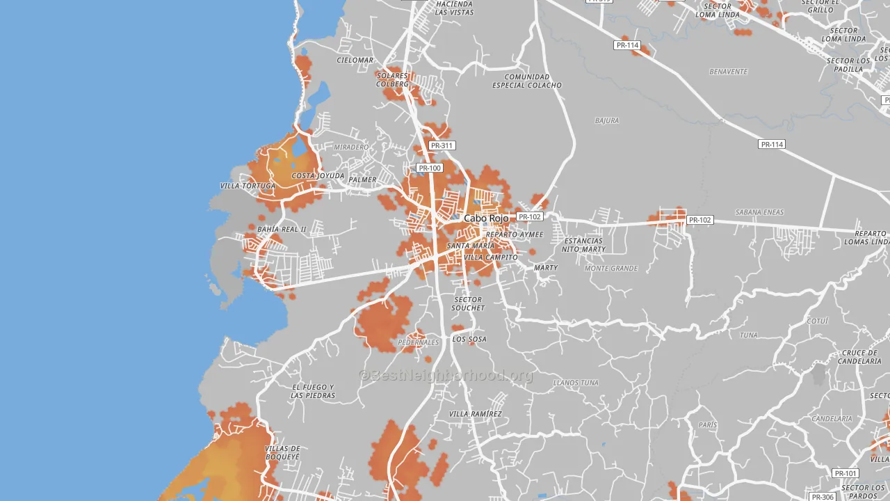 Bike Grade map of 00623, PR