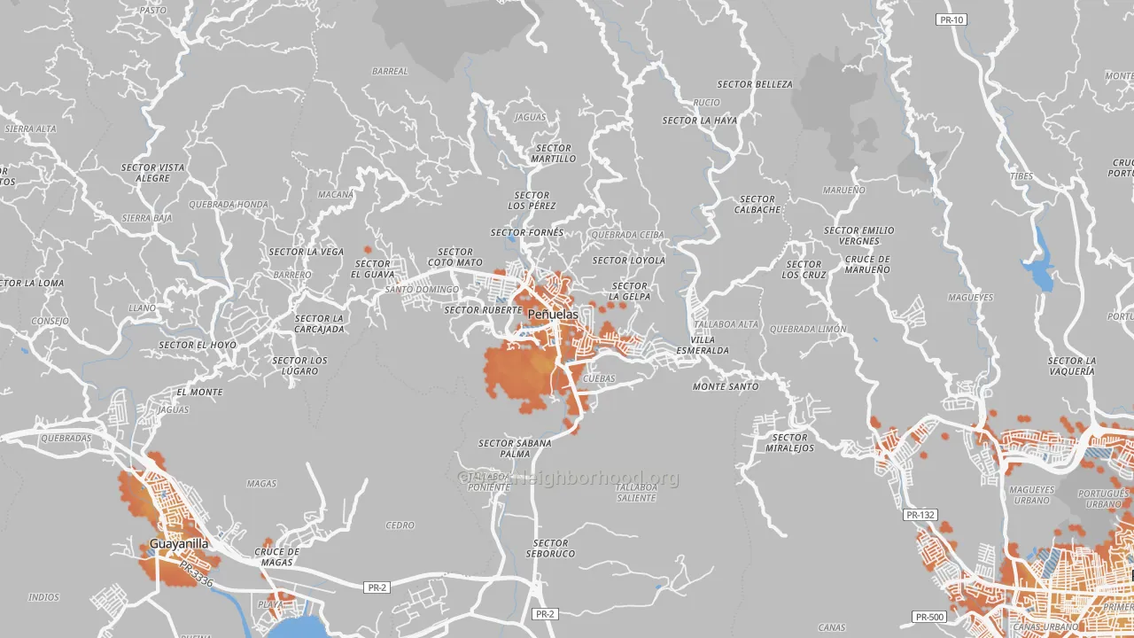 Bike Grade map of 00624, PR