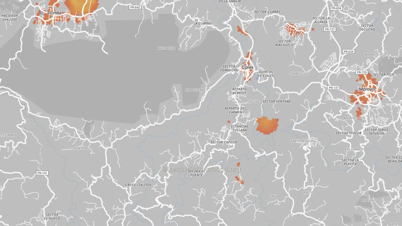 Bike Grade map of 00638, PR