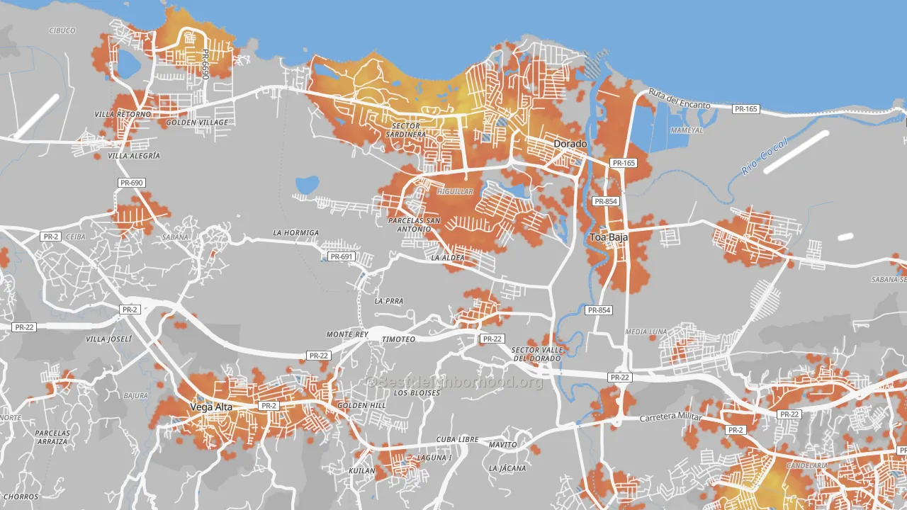 Bike Grade map of 00646, PR