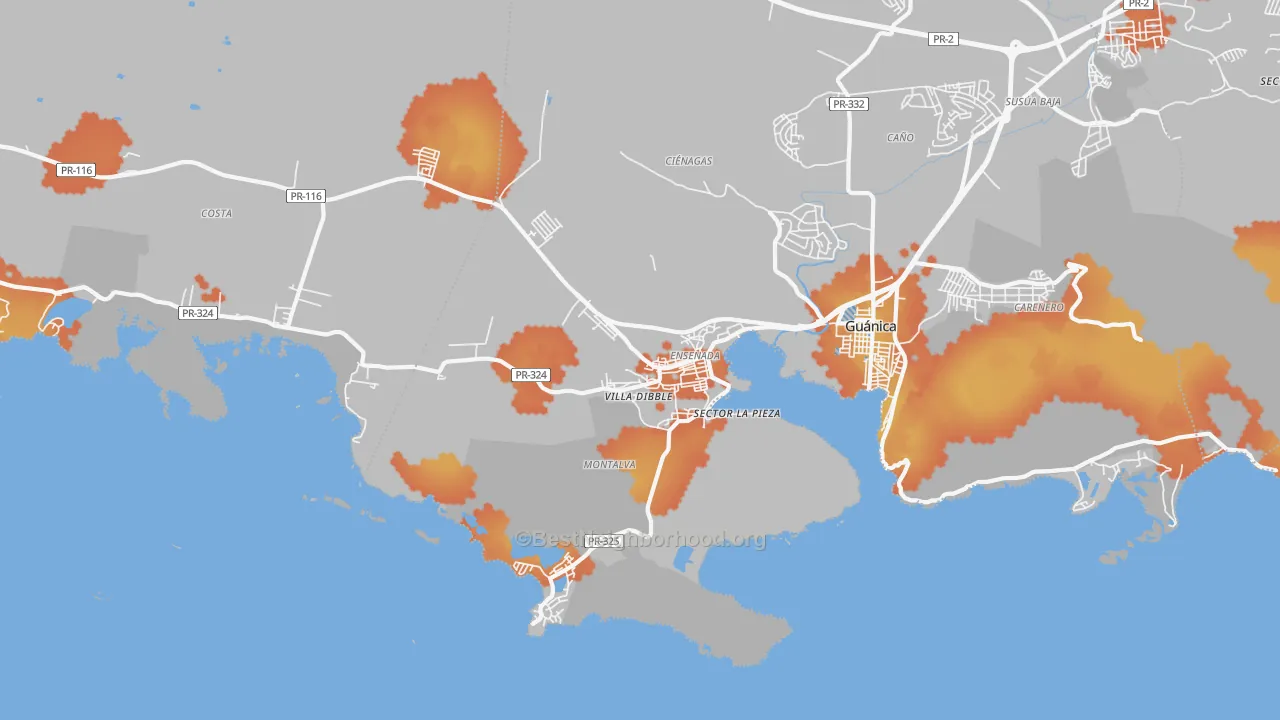 Bike Grade map of 00647, PR