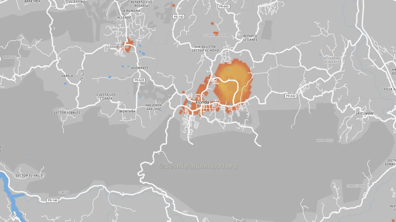 Bike Grade map of 00650, PR
