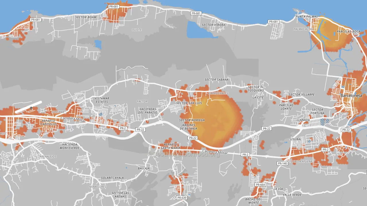 Bike Grade map of 00652, PR