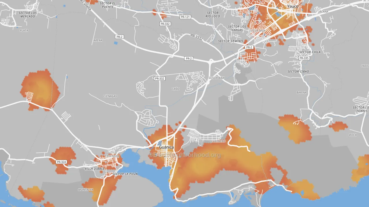 Bike Grade map of 00653, PR
